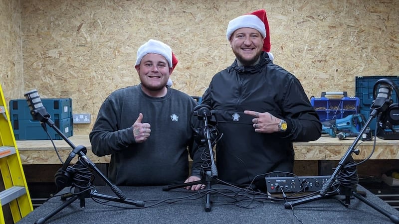 Viral duo The Bald Builders will be touring their Littlehampton community in van-turned-Santa’s grotto giving out presents.