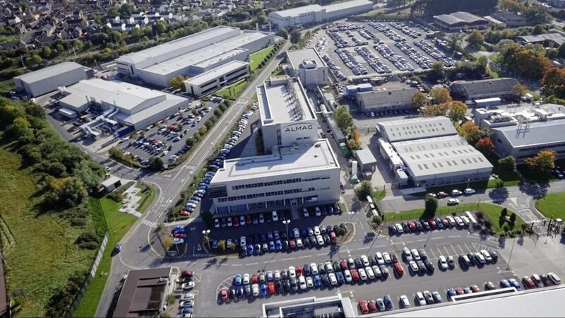 Almac&#39;s sprawling global headquarters in Craigavon. The pharma giant has said it will recruit around 1,000 new staff in the north over the next three years. 