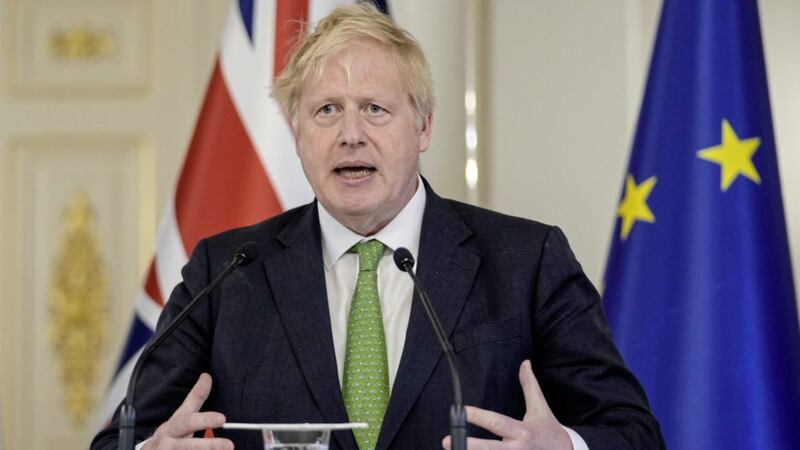 For UK Prime Minister Boris Johnson, the Brexit chickens are coming home to roost. Photo: Frank Augstein/PA Wire. 