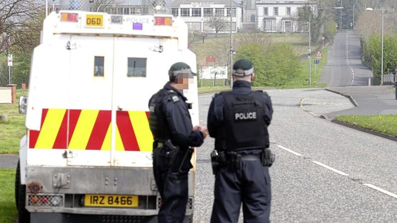 The scene in Lurgan on Wednesday after the Continuity IRA said it had abandoned a bomb. Picture by Mal McCann