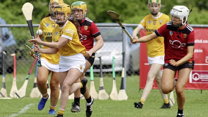 Avoiding defeat against Limerick will put Antrim in the knockout stages of the All-Ireland Senior Championship while Down will be seeking to preserve their senior status when Offaly visit Liatroim on Saturday    			Picture: Sean Paul McKillop 