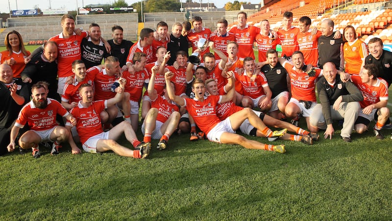 CLANN KINGS: Clann Eireann completed the Armagh intermediate league and championship double with a convincing 2-13 to 2-8 win over St Killian&rsquo;s, Whitecross in yesterday&rsquo;s IFC fina