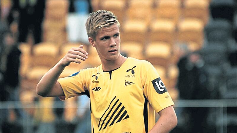 Norwegian&nbsp;Kristoffer Ajer signed a four-year contract with Celtic&nbsp;