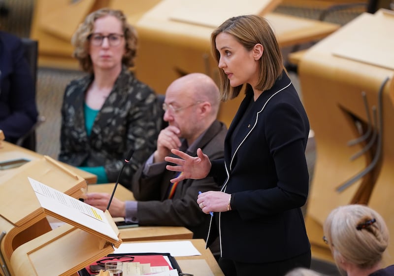 Mairi McAllan confirmed the interim target has been scrapped in a statement to Parliament