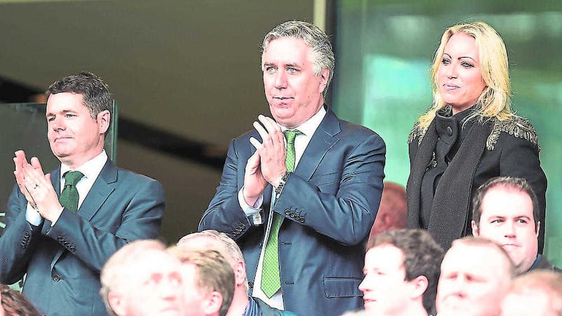 FAI chief executive John Delaney, pictured in the stands at the Aviva Stadium, has been voted onto Uefa's Executive Committee.