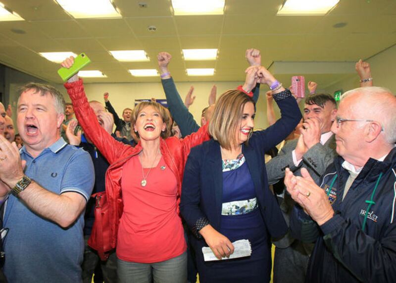 &nbsp;<span style="font-family: Arial, sans-serif; ">Celebration for Sinn Fein's Elisha McCallion following the General Election count for Foyle. Picture Margaret McLaughlin</span>