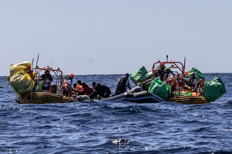 The survivors were from Senegal, Mali and Gambia, SOS Mediterranee said (Johanna de Tessieres/ SOS Mediterranee via AP)