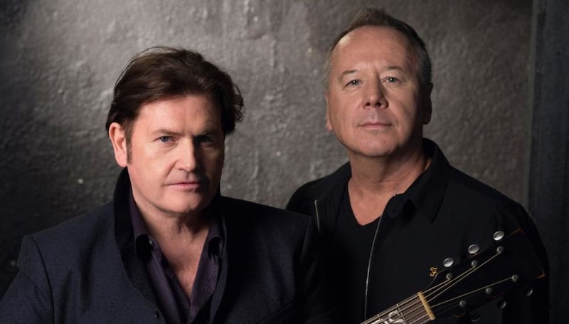 Charlie Burchill and Jim Kerr of Simple Minds 
