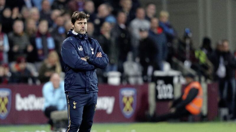Tottenham Hotspur manager Mauricio Pochettino watched his team fail to gain ground on Chelsea 