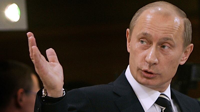 Russia’s President Vladimir Putin announced his candidacy in the 2024 presidential election (AP Photo/Frank Augstein)