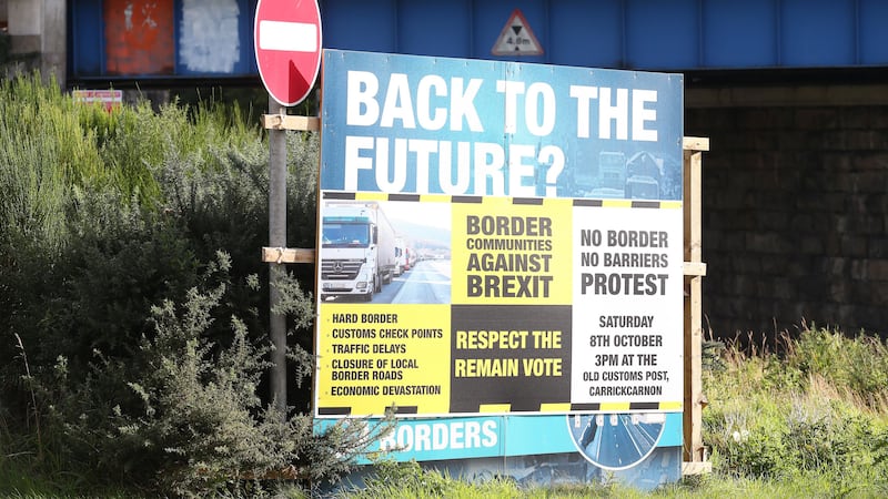 There have been protests along the border over the prospect of a 'hard' border between Northern Ireland and the Republic after Brexit. Picture by Mal McCann&nbsp;