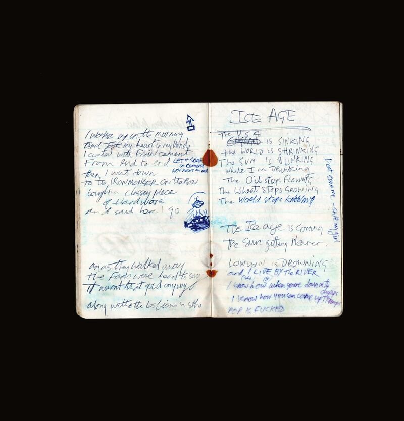 Joe Strummer's note book