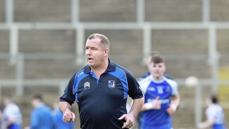 Seamus McEnaney led Monaghan to the Ulster minor crown, and now has his sights set on bringing his native county to an All-Ireland final. Picture by Margaret McLaughlin 
