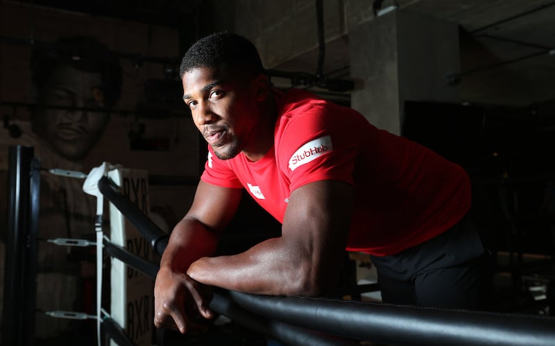 Anthony Joshua during a photocall