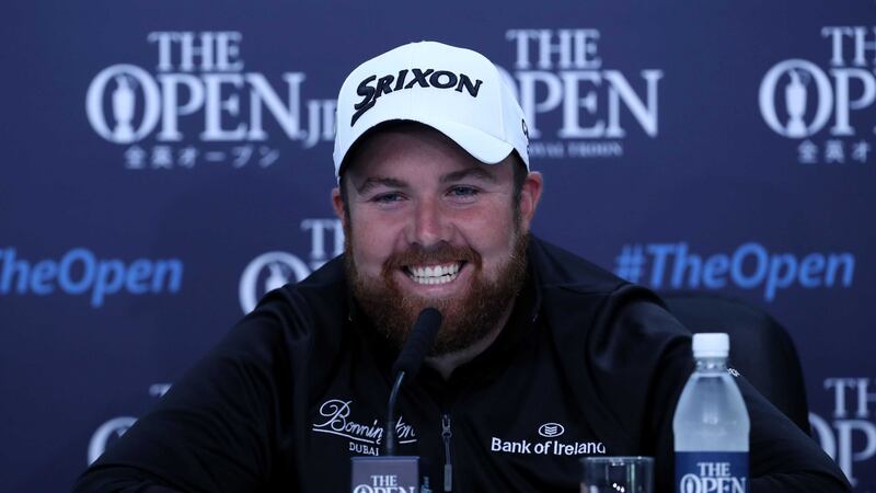 Shane Lowry during a press conference at Royal Troon Golf Club