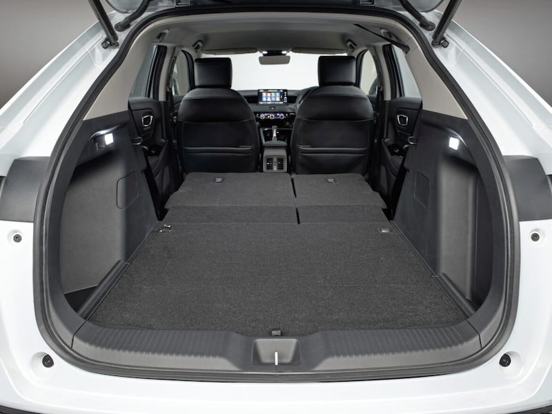 The Honda HR-V&#39;s small 319 litre boot swells to 1,289 litres when the seats are folded 