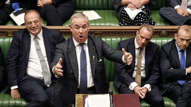 Attorney general Geoffrey Cox mounted a robust attack on the opposition as he answered questions in the House of Commons about the unlawful proroguing of parliament. Picture by: UK Parliament/Jessica Taylor/PA Wire 