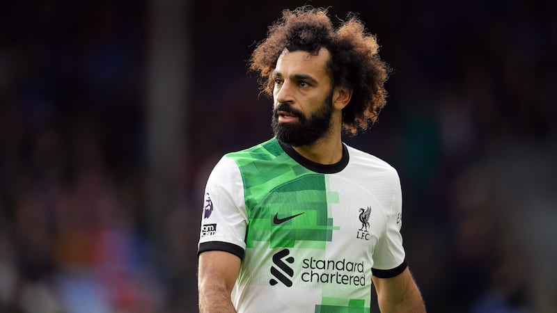 Liverpool’s Mohamed Salah during the Premier League match at Selhurst Park, London. Picture date: Saturday December 9, 2023.