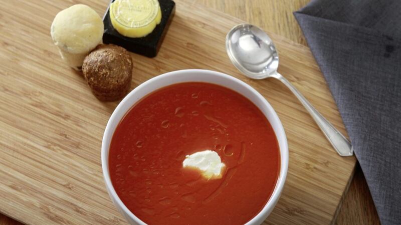 Red pepper soup from James Street Cookery School 