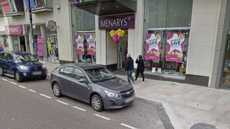 The area outside Menary&#39;s department store on Bangor&#39;s Main Street was controlled by a one hour restriction up until last month 