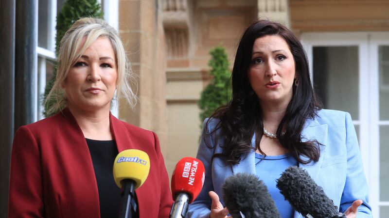 First Minister Michelle O’Neill (left) and deputy First Minister Emma Little-Pengelly have welcomed the Government announcement