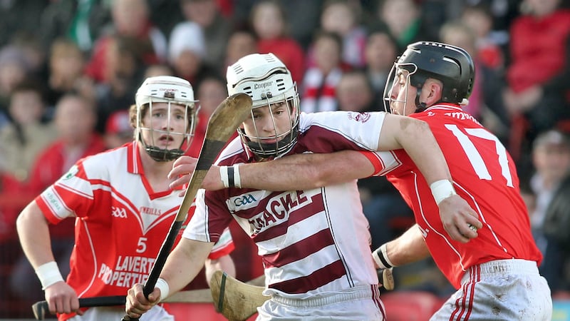 Cormac O'Doherty scored the winning point for Slaughtneil on Saturday &nbsp;