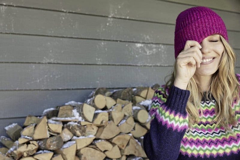 Undated Handout Photo of M&amp;Co Plain Cerise Pink Beanie Hat, &pound;14; Navy Colourful Fairisle Jumper, &pound;25.20 (was &pound;36), available from M&amp;Co. See PA Feature FASHION Winter Warmers. Picture credit should read: PA Photo/Handout. WARNING: This picture must only be used to accompany PA Feature FASHION Winter Warmers. WARNING: This picture must only be used with the full product information as stated above. 