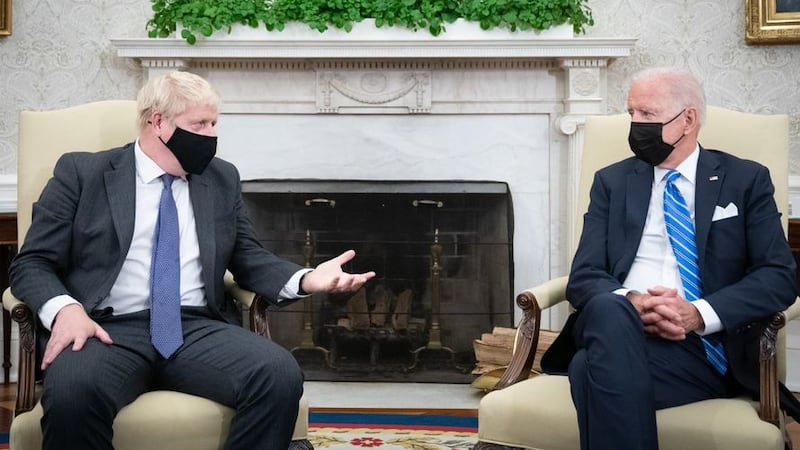 &nbsp;Prime Minister Boris Johnson meets US President Joe Biden in the Oval Office of the White House, Washington DC, during his visit to the United States for the United Nations General Assembly.