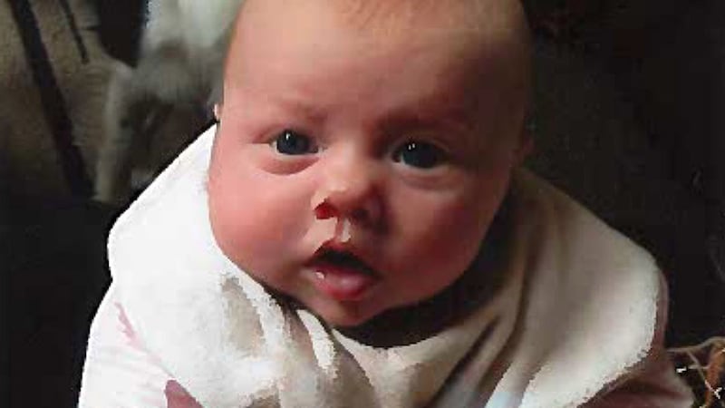 Handout photo issued by Lancashire Police of two-month-old Daisy-Mae, whose father John Burrill, 31, was sentenced for her murder after he violently threw her onto a sofa. Lancashire Police/PA Wire &nbsp;