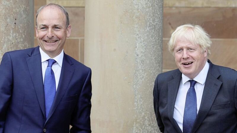 Prime Minister Boris Johnson and Taoiseach Miche&aacute;l Martin are due to meet today. Picture by Brian Lawless/PA Wire  
