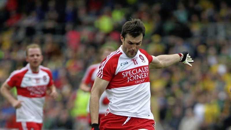 Mark Lynch is likely to see some game time for Derry this Sunday. Picture by Seamus Loughran 
