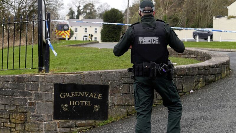 Police are interviewing teenage witnesses to the Greenvale Hotel tragedy. Picture by Mal McCann 