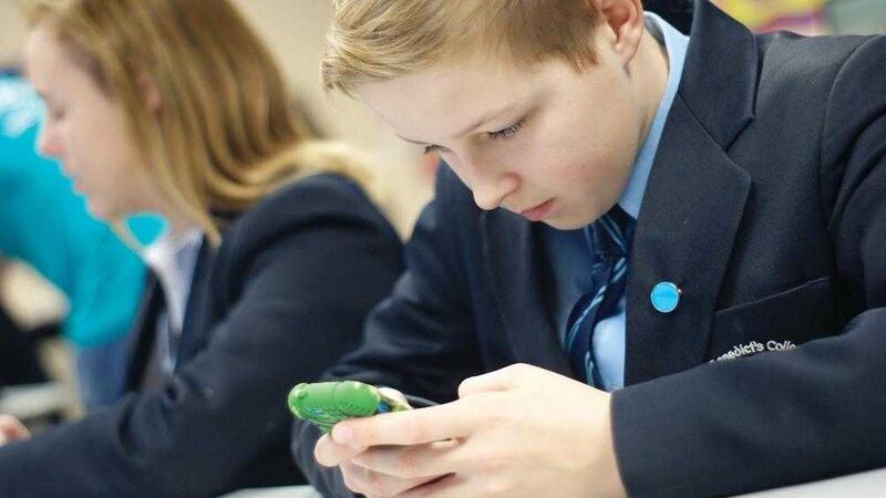 Pupils at St Benedict&#39;s College in Randalstown have partnered with Texthelp, a literacy software development company 