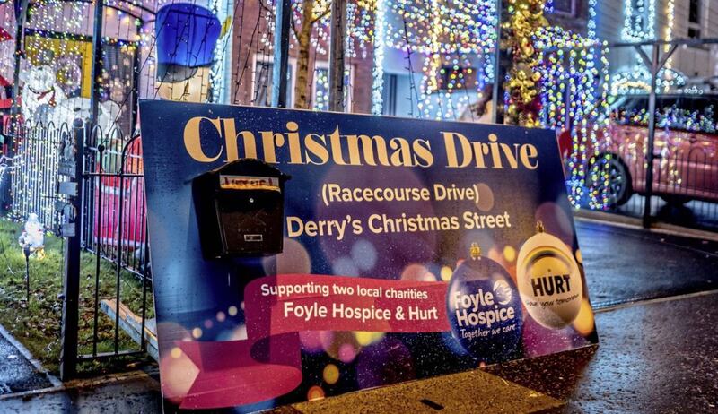 More than &pound;5,000 has already been raised by the Christmas fundraiser for local charities, Foyle Hospice and HURT (Have Your Tomorrows). Picture by Stephen Latimer 