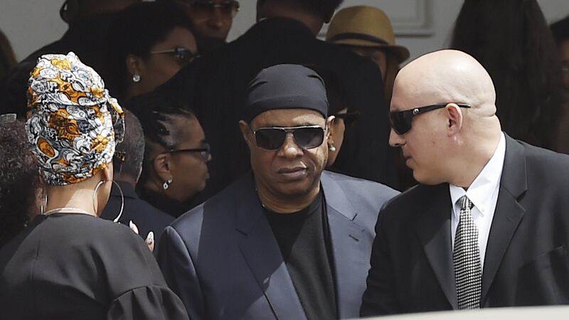 The private service was held at Angelus Funeral Home in South Los Angeles.