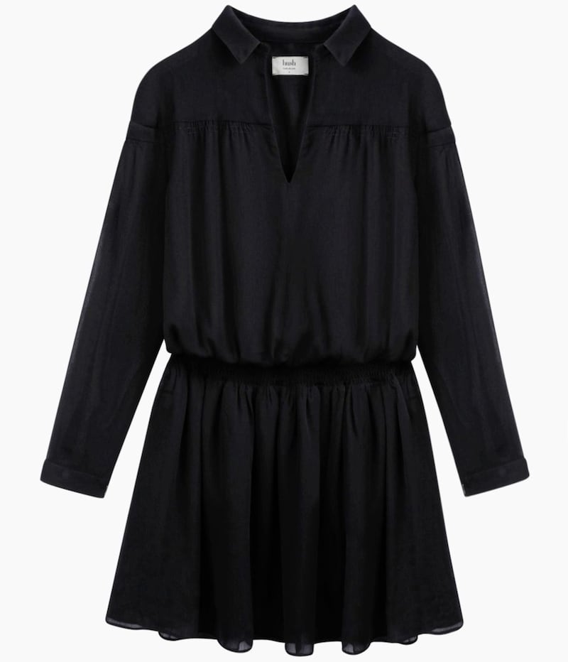 Hush Cressida Black Shirred Dress, &pound;56.25 