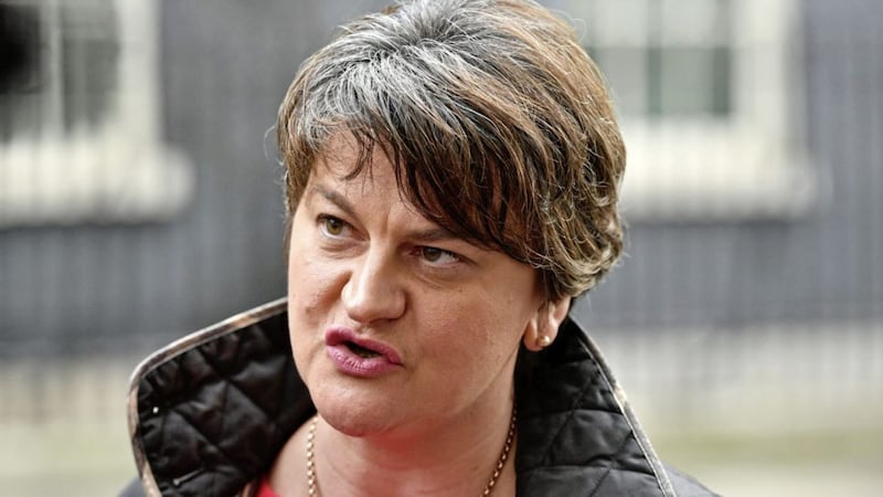 DUP leader Arlene Foster said she would probably&#39; leave in the event of a united Ireland. Picture by Dominic Lipinski/PA Wire 