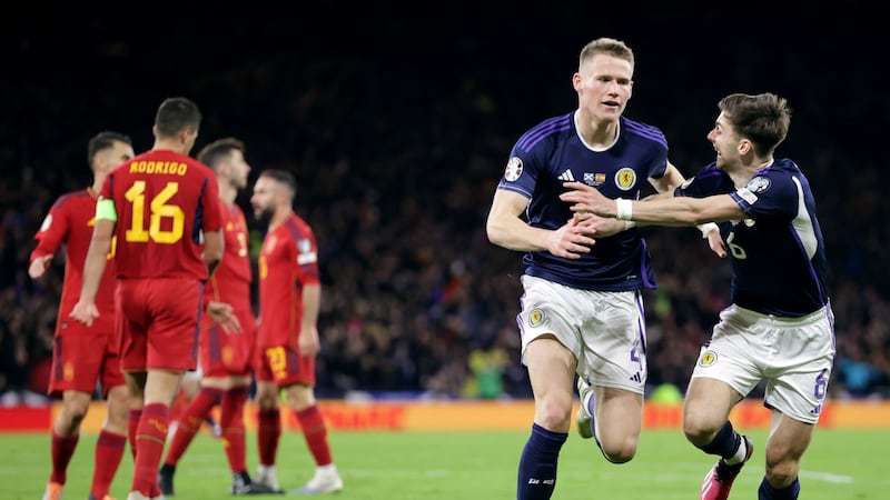 Scott McTominay scored a double against Spain in March (Steve Welsh/PA)