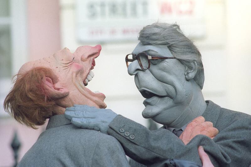 The Spitting Image puppets of former prime minister John Major and ex-Labour leader Neil Kinnock