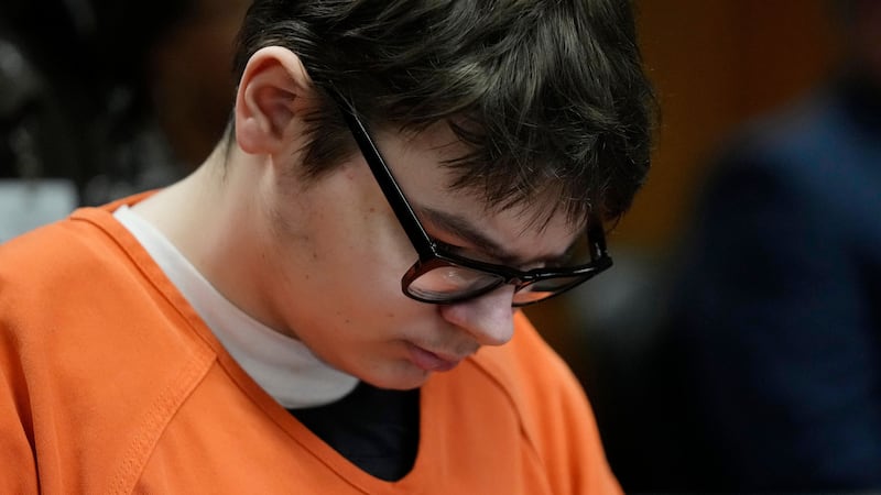 Ethan Crumbley was in court listening to victim impact statements (Carlos Osorio, Pool/AP)