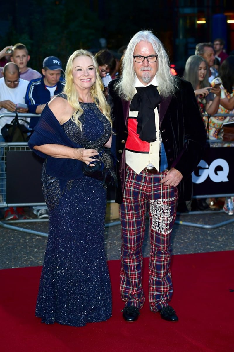 Billy Connolly and Pamela Stephenson arriving at the GQ Men of the Year Awards