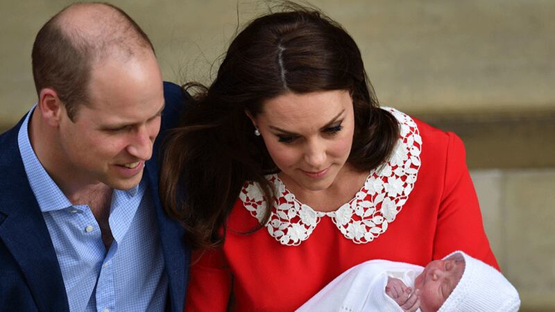 &nbsp;The Duke and Duchess of Cambridge and their newborn son outside the Lindo Wing at St Mary's Hospital in Paddington, London. Picture byJohn Stillwell/PA Wire