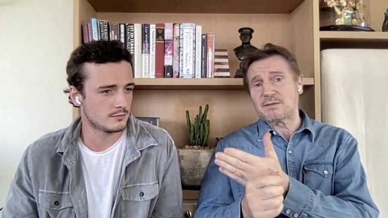 Ballymena-born actor Liam Neeson and his son, Miche&aacute;l Richardson appear together in new movie `Made in Italy&#39; 