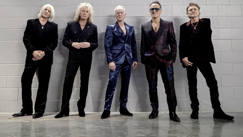 Def Leppard, with Viv Campbell (second on right). Picture by Ross Halfin 