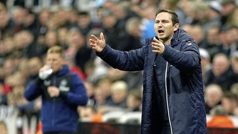 Everton manager Frank Lampard (right) outdid Newcastle United boss Eddie Howe recently, but the Toffees are still going through a very sticky patch. 