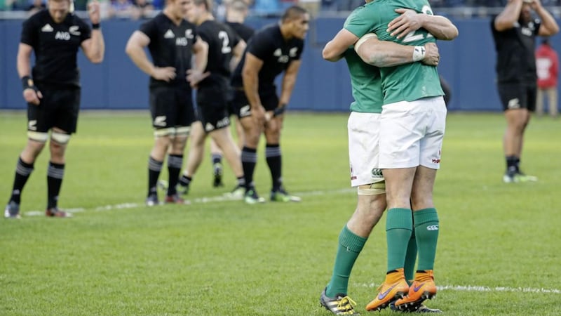 Ireland will have to find yet another level of performance if they are to stop the All Blacks gaining revenge for Chicago. Picture by Kamil Krzaczynski / AP 
