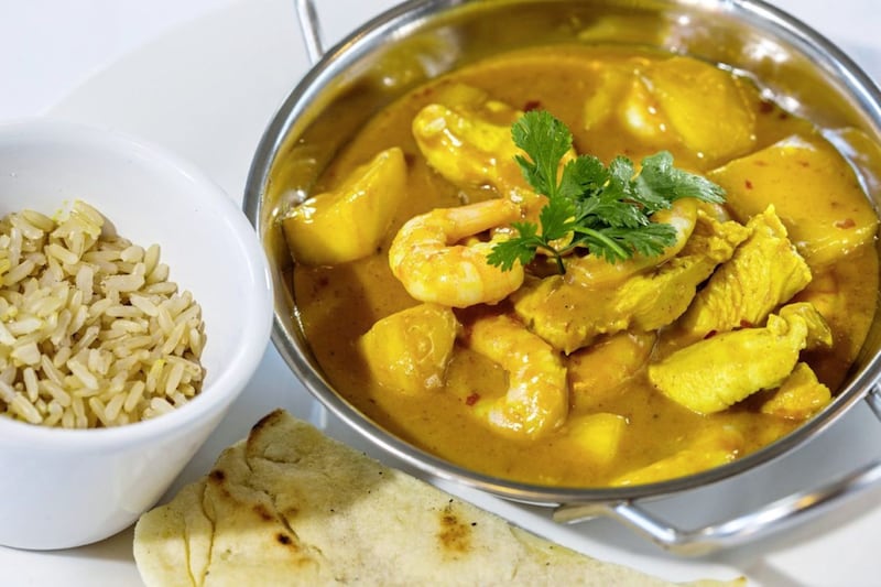 Undated handout photo of the chicken, prawn and mango curry recipe which features in Eating My Way Back To Health by Louise and Richard Blanchfield. See PA Feature HEALTH Food Physio. Picture credit should read: Mark Alexander Photography/PA. WARNING: This picture must only be used to accompany PA Feature HEALTH Food Physio. 