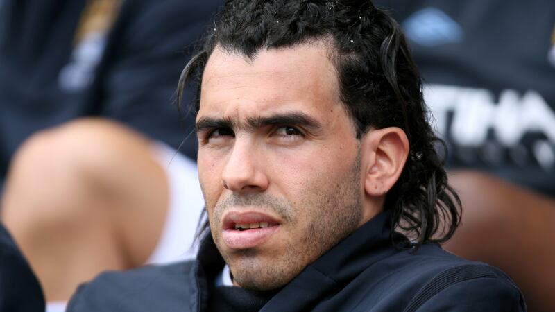 Former Argentina striker Carlos Tevez has been admitted to hospital with chest pains