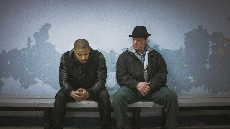 Michael B Jordan and Sylvester Stallone in Creed 
