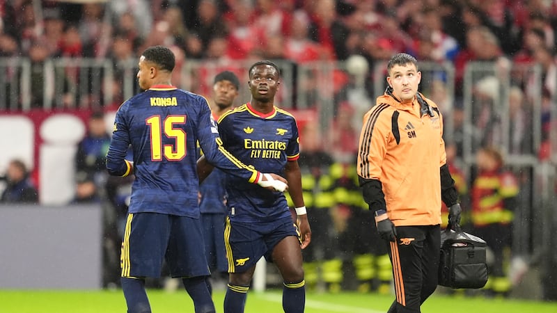 Arsenal boss Mike Arteta concerned over Bukayo Saka’s quad injury